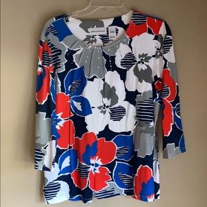 Alfred Dunner size L 3/4 sleeve top